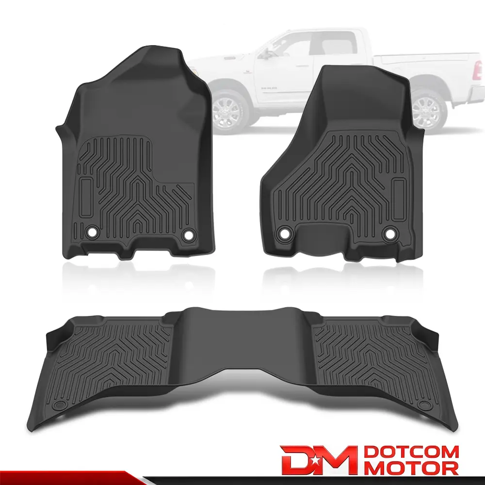 TPE Car Floor Mats Liners Fit For 19-24 Ram 2500 3500 Crew Cab All Weather