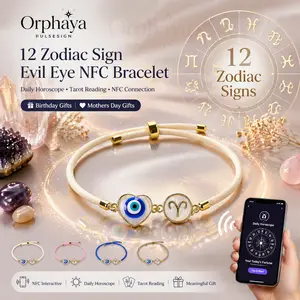 2026 Mothers Day Gift, Gifts for Mom, NFC Bracelet, Adjustable Anklet, Pearl Embellished Bracelet, Evil Eye Bracelet, Zodiac Bracelet, Tarot Bracelet, Daily Horoscope Spiritual Talisman, Spiritual Jewelry for Women