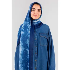 Blue Tye Dye Modal Hijab