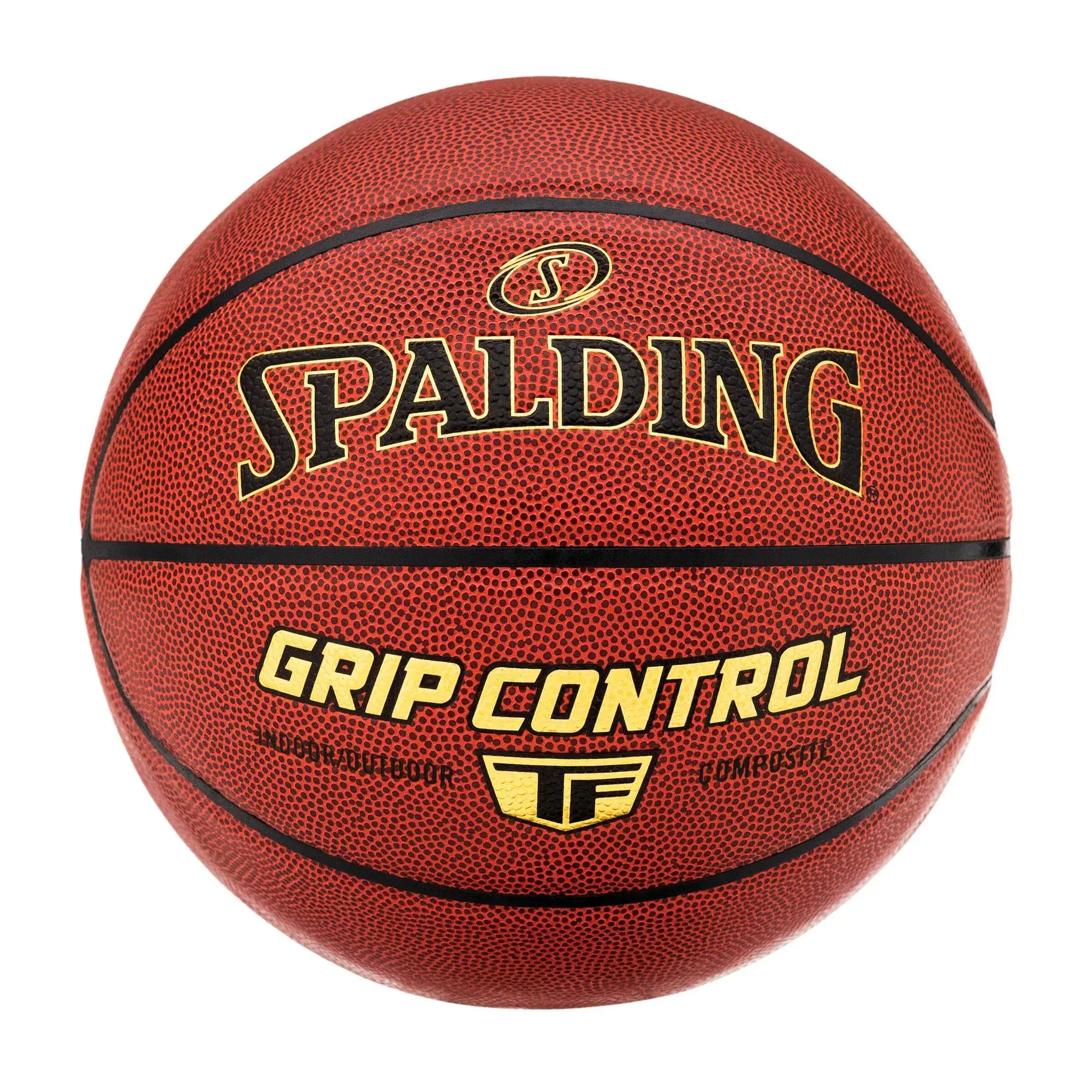 Spalding TF Composite Leather Basketball Grip Control - Size 7, 29.5 Inch