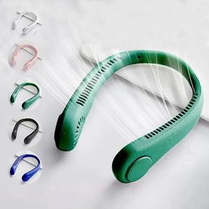 Portable Neck Fan, 3-Speed Rechargeable Bladeless Neck Fan, Adjustable Personal Neck Fan for Women & Men, Cooling Fan for Travel, Indoor, Outdoors & Sports