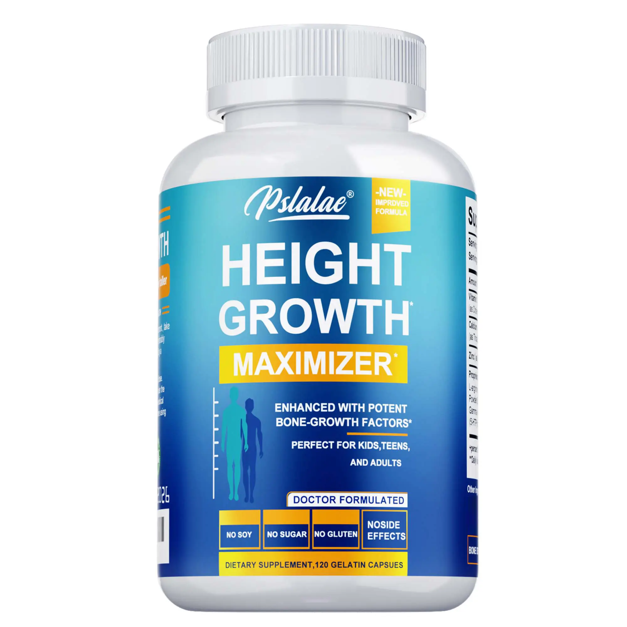 Bone Support Supplement Calcium Vitamin D Zinc Amino Acid Blend for Bone Wellness 120 Capsules