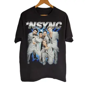NSYNC Up My Heart T-Shirt Retro Graphic T-Shirt for Everyday Wear