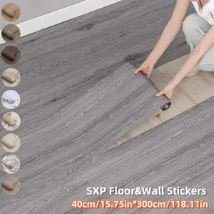 Self-Adhesive Vintage Vinyl Flooring Roll, 40cm X 300cm, Scratch Resistant, Easy Clean, DIY Home Decor, Removable, Indoor Decoration