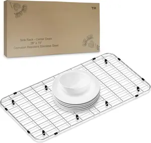 28" x 15" Sink Protector - Stainless Steel Rack - Drying Rack - Kitchen Sink Protector - Farm Sink Rack