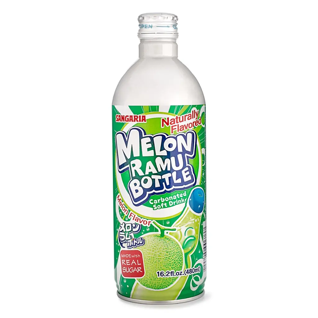 Sangaria Ramune Soda Melon Flavor 480 ml Sangaria Ramune Soda Melon Flavor 480 ml