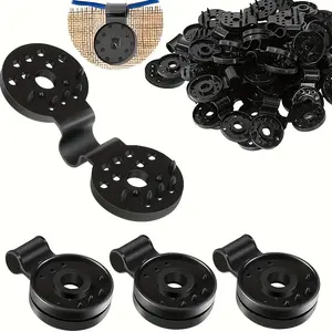 Heavy Duty Tarp Clips 20/40 Pack - Windproof Locking Grip Clips with Sharp Teeth, Black Plastic Sunshade Canopy Awning Clamps, All-Weather Durable for Patio Greenhouse Tent, Easy Install No Tools