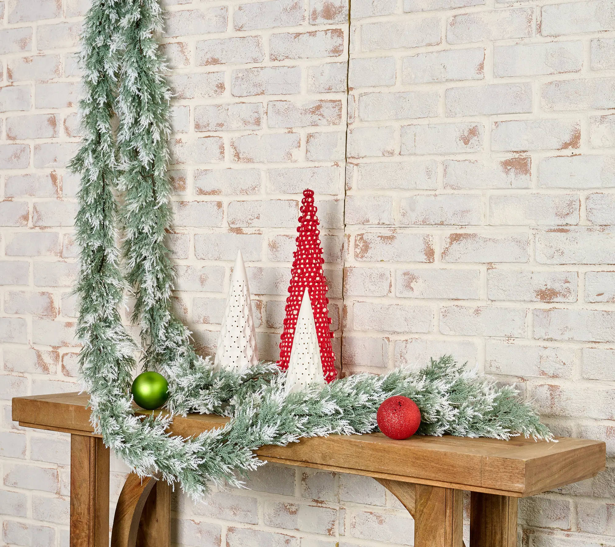 Wicker Park Set of 2 7' Decorative Cedar Garlands