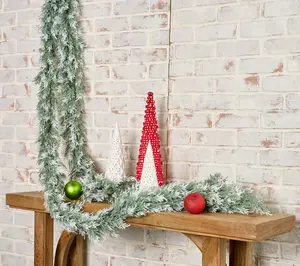 Wicker Park Set of 2 7' Decorative Cedar Garlands Wicker Park Set of 2 7' Decorative Cedar Garlands