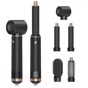 Professional Hair Dryers 5 in 1 Black 1000W Hair hair heating brush straightening brush Hair blower brush Hair styler woman