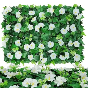 Artificial Flower Wall Decor with Morning Glory for Weddings, Silk Flower Arch Background for Events, Faux Plant Decorations, Artificial Flowers for Outside
