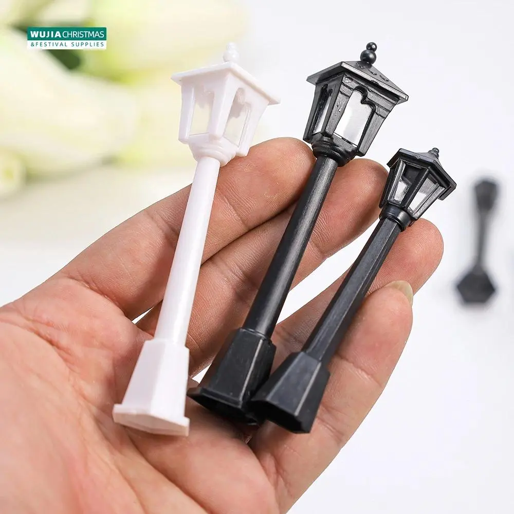 10cm High-Quality Durable Mini Lamps Bulk Pack (6/12pcs), Cute Look Plastic Model Railway Train Lights for Dollhouse, Children Playset Practical Landscape Add-On