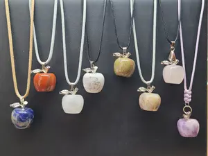 Crystal Apple Pendant Neckalces