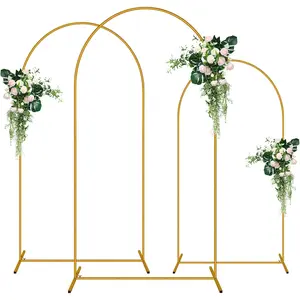 3 Pack Arch Backdrop Stand (7.2FT/6.6FT/6FT), Balloon Arch Stand, Background Arch Stand, Backdrop Arch Frame, Wedding Arch for Backdrop