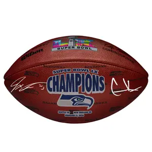 Jaxon Smith-Njigba and Cooper Kupp Seattle Seahawks Autographed Super Bowl LX Champions Wilson Duke Football