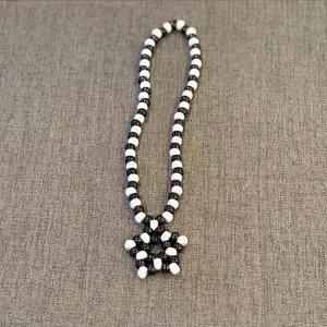 Kandi Scene/Emo Star Chokers Black and Neon Beaded Choker with Star Pendant for Trendy Outfits