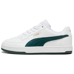 PUMA Caven 2.0 Balanced, Lightweight, And Breathable Low top Skateboard Shoes Unisex White Green 392290-35 Unisex Size Sneaker Athletic