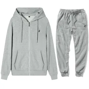 Fashion Classic Men's and Women's Zipper Hoodie and Pants Set, Pullover, Jacket, Sports and Long Sleeve
