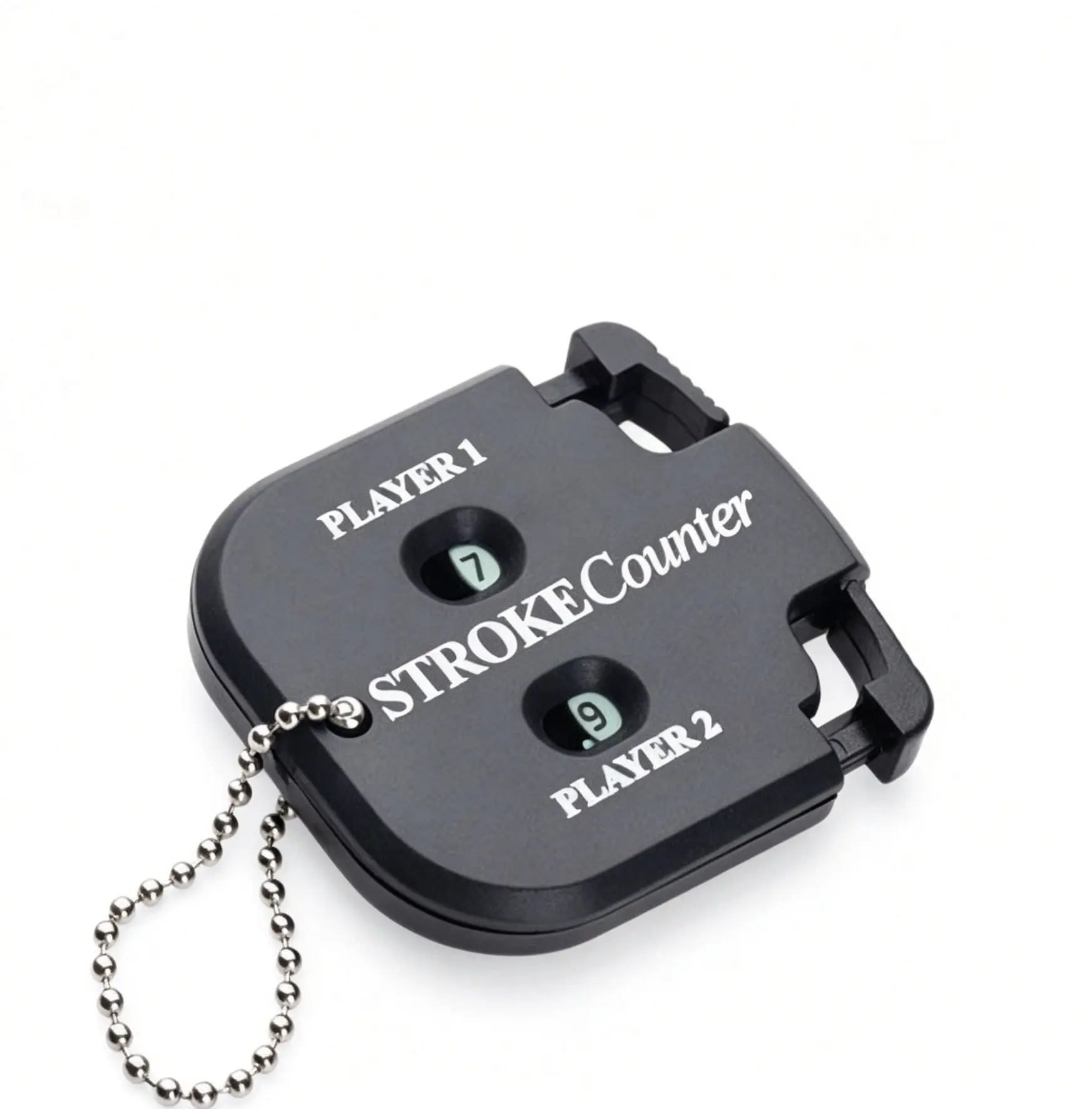 Precision-engineered two-wheel disc golf scorer with dual-digit display and dual-table functionality for accurate, real-time score tracking during practice or competitive play—durable ABS construction, ergonomic handheld design, and intuitive manual opera