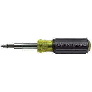 Klein Tools 32500 Screwdriver and Nut Driver 11-in-1 Multi Tool Industrial Cushion Grip Handle