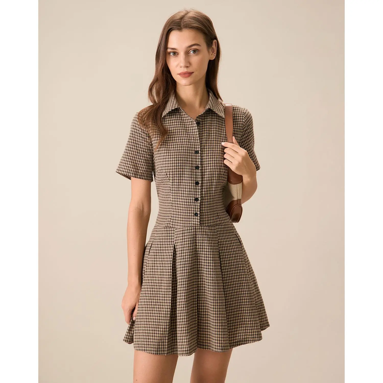 Jaded london brown mini dress