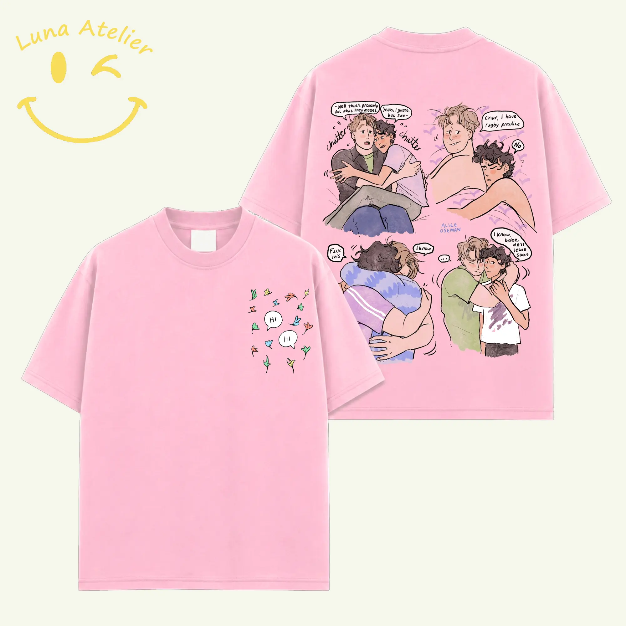 Heartstopper Shirt Heartstopper Forever Shirt V3 TV Series Graphic High-Quality Unisex Cotton Shirt - Nick Charlie Fan Shirt LGBTQ Pride Tee Queer Romance Tee Gift For Movie Fan Cute LGBTQ Bookish Graphic Tee Gift