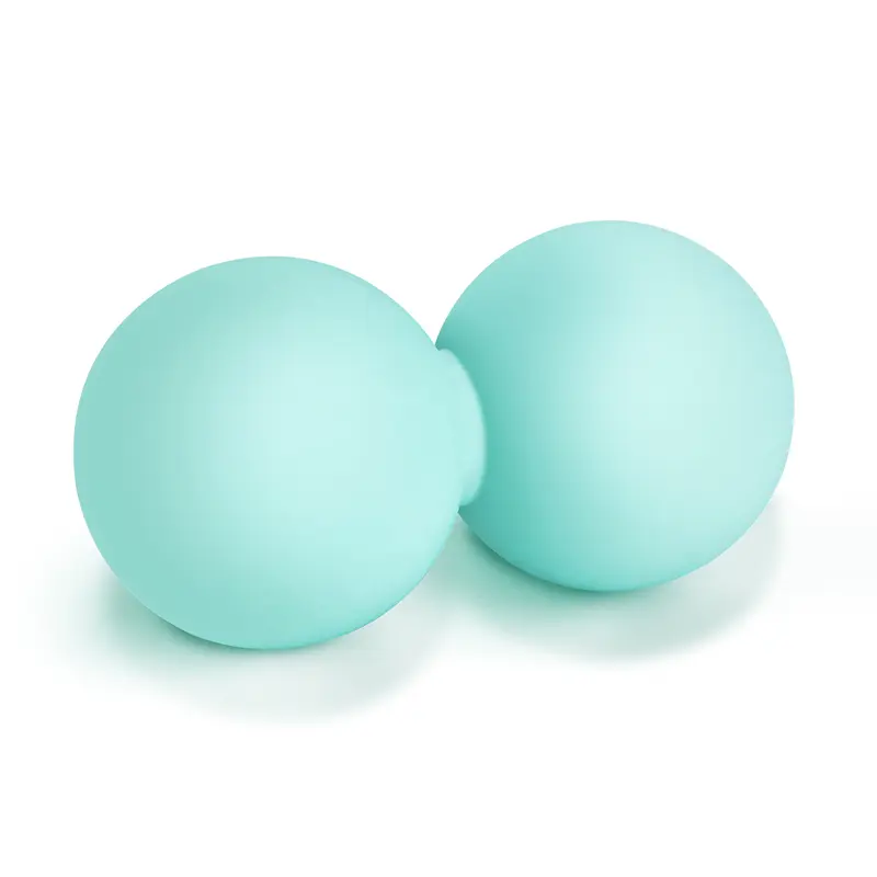 AEIKINISIS Durable Lightweight Silicone Peanut Massage Ball - Fragrance-Free Double Lacrosse Ball for Athletes,Fitness Coaches,Back Myofascial Release,Muscle Relief (Non-Bedroom,Non-Children Fitness/Yoga Accessory,Self Care Gadget)