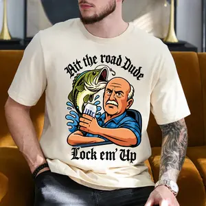 Lock Em Up ver 4 T-Shirt Viral Funny Graphic Tee Shirt, Fashion Cotton, Full Sizes, For Men, For Women