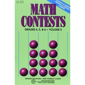 USED-Math Contests, Grades 4, 5 & 6, Vol. 5 by Steven R. Conrad (Paperback)