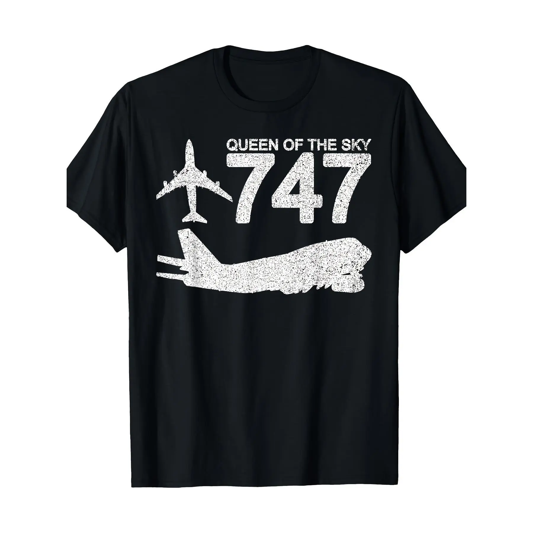 747 Jumbo Jet Aviation Plane Spotting T-Shirt Made in USA