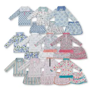 C Girl Winter Skirt Outfit Pink Bows Princess Winter Clothing Set GLD1014