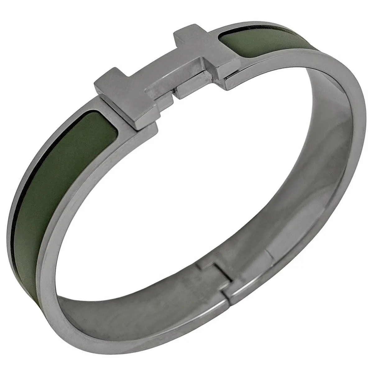Pre-owned Hermes Narrow Clic H Bracelet 4000024440536