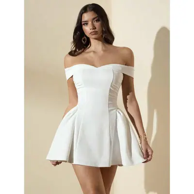 Dress Mini Vestido Blanco Dress Elisabetta Franchi Vestido Blanco