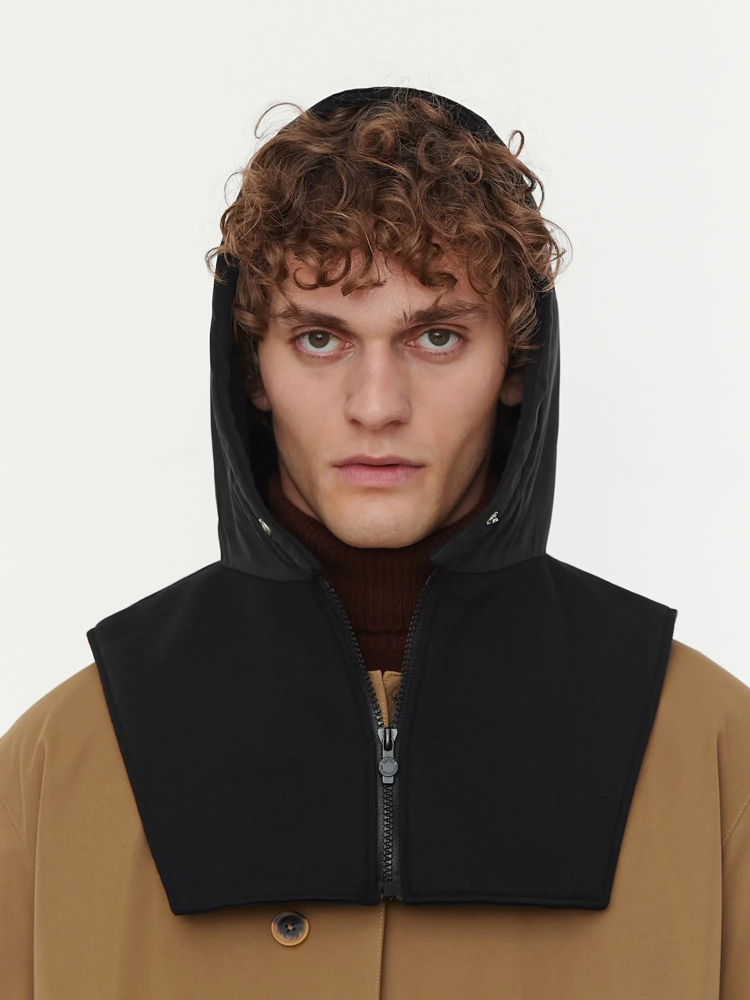Cotton Waterproof Balaclava Hood in Black