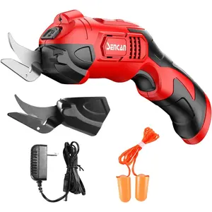 Electric Scissors for Cutting Fabric Cardboard Plastic, Heavy Duty Cordless Shears Cutting Tool for Sewing Crafting with 2 Replacement Blades