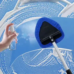 Invisible Glass Pro: 2-in-1 Windshield Cleaning Tool & Oil Film Remover Brush - Anti-Fog Car Window Cleaner for Night Driving Safety, Automotive Glass Care Kit for Rain & Glare, Professional Car Detailing Supplies