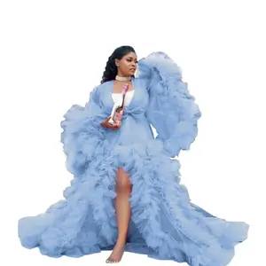 Maternity Dress for Photo Shoot, Tulle Maternity Gown, Baby Shower Photoshoot Dress, Boho Maternity Gown, Wedding Guest Dress, Gift for Her Womenswear Elegant