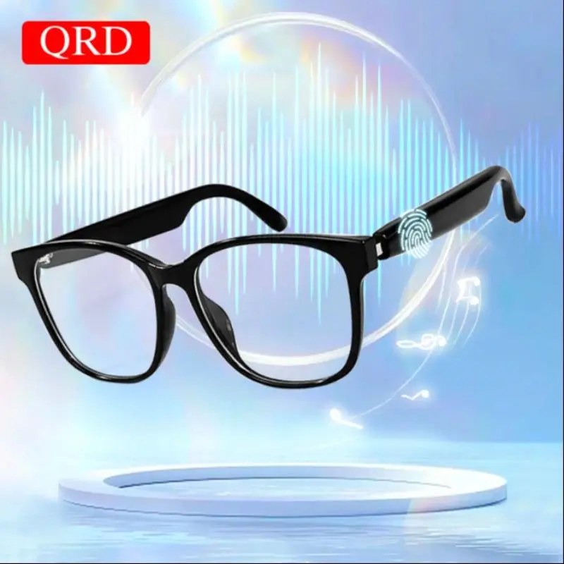 GS-08 Wireless Smart Glasses, Wireless Audio Eyewear, Durable Electronic Glasses, Anti Strong Light Sunglasses, IPX5 Waterproof Smart Glasses with BT Call for Tourism, Driving, Cycling, Multifunctional Audio Sunglasses, Men Gadgets, Wearable