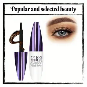 Matte Brow Gel Trio - 3 Colors Waterproof Sweatproof Easy Peel-Off Tinted for All Skin Types Long-Lasting Flawless Brows Daily & Valentine Gift