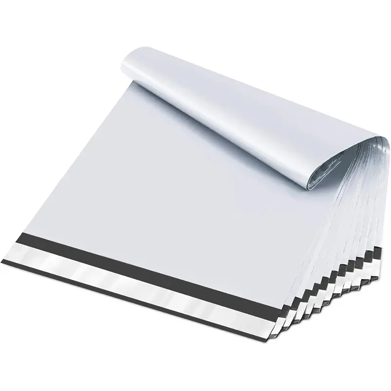 White plastic mailing bags 9x12 inches, strong adhesive shipping bags, waterproof and tear-resistant shipping envelopes, 10/20/30/60 pack Packing Solutions