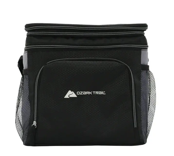 Soft-Sided 24-Can Cooler, 19 QT Capacity, Black Soft-Sided 24-Can Cooler, 19 QT Capacity, Black
