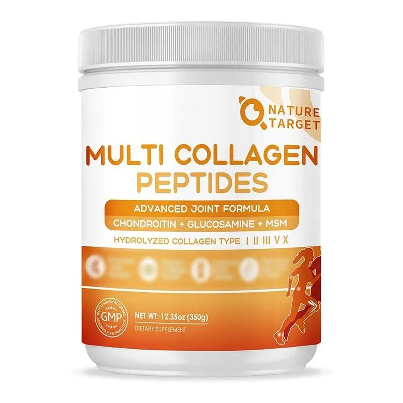 Multi Hydrolyzed Collagen Peptides Powder, Strengthening Bones and Joints peptide power multi collagenpeptides Fitness Supplement