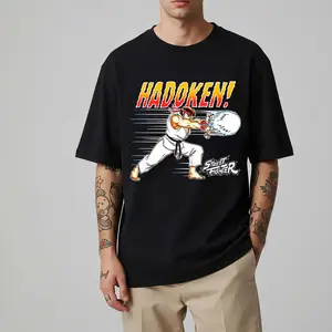Street Fighter Arcade Warrior Graphic T Shirt For Retro Gamer Community Fans HY2092