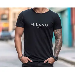 Milano Italy Shirt, Mens Fashion Top, Gift For Him, Gift For Husband, Mens T-shirt, City Shirt, Mens Clothing, Gift For Men, Europe Trip Tee