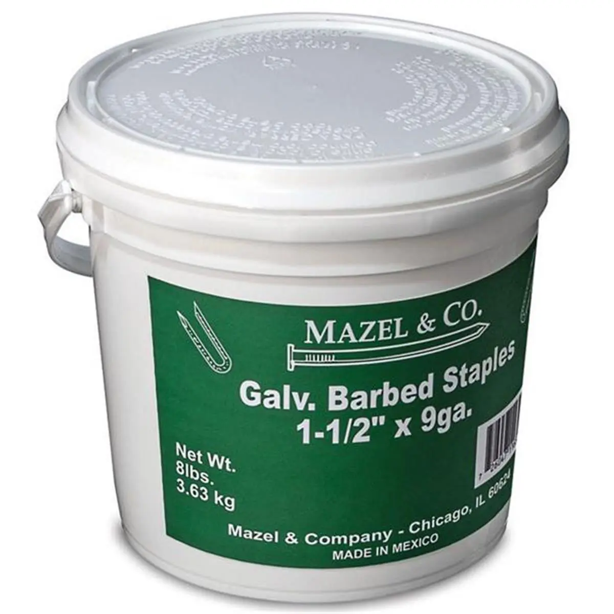 212 MAIN Galvanized Lock Fastener - 8 lbs, 1.5 in, with Barbed Hold (for Binders & Binder Accessories, Office Stationery & Supplies)