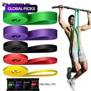 LINGPENG Latex Resistance Band, Durable Stretching Band, Workout Bands, 1/4/5pcs Pull-Up Gym Home Fitness Rubber Expander Loop, Strength Assist Workout Training Equipment for Men and Women