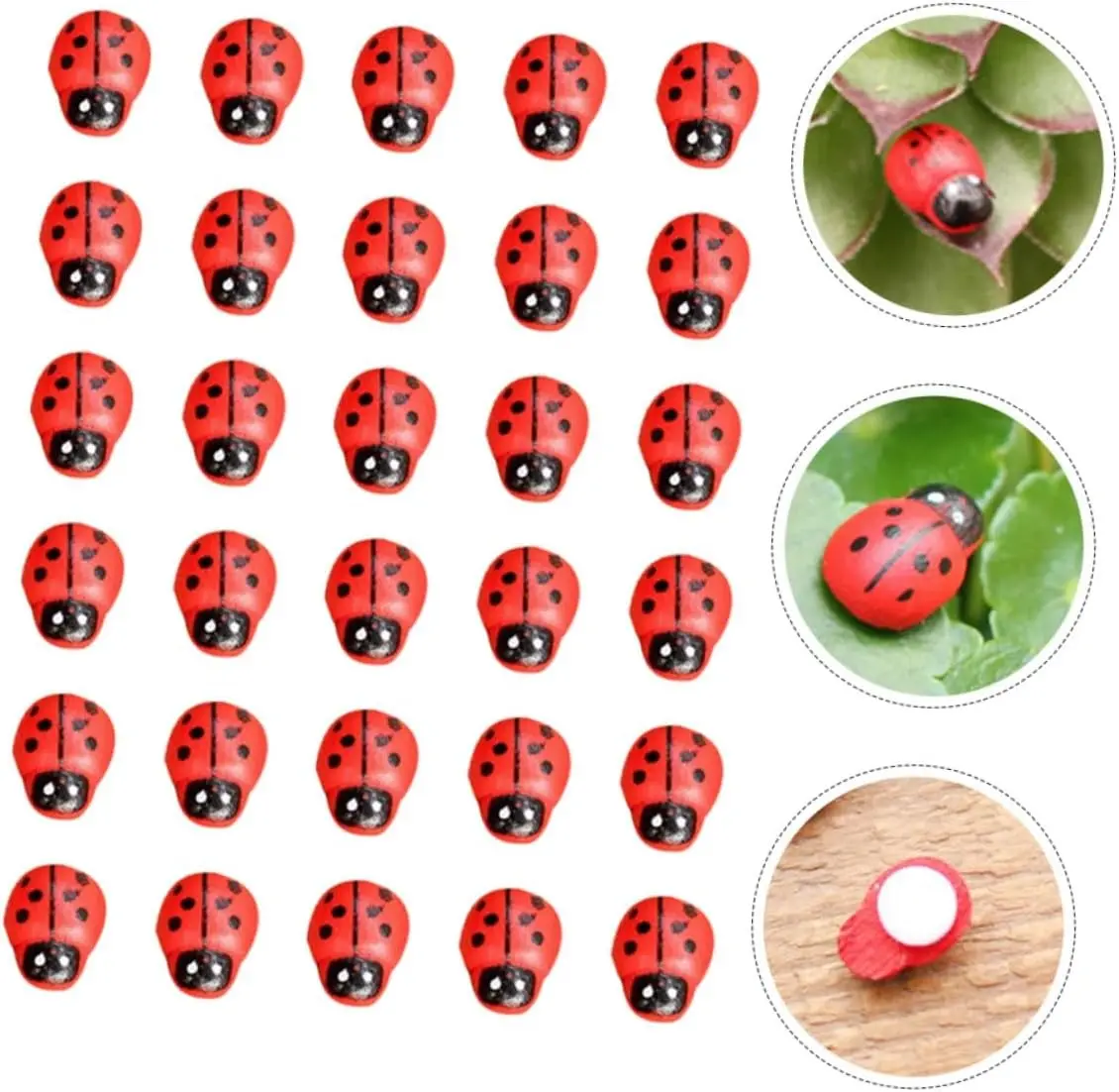 100pcs Mini Ladybug Self-Adhesive Art Stickers, Cute Animal Stickers, Cute Stickers, Adhesive Decals, Decoration Sticker, DIY Decorative Stickers, Handmade Easter Crafts for Home Decor & Card Making, Perfect for DIY Projects
