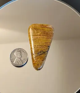 Polished 51x29mm 44ct Handcrafted Banded Jasper Cabochon - Cooper Stonecrafts Original Piece