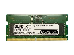 Black Diamond 8GB DDR5 5200 SODIMM Memory 262-Pin (1Rx8)  BD8G5200MCN28