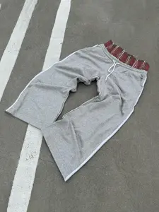 Men's 2 in 1 Side Striped Drawstring Waist Straight Leg Pants, Regular Fit Casual Pocket Design Trousers for Fall & Winter, Men's Bottoms for Daily Wear, Casual Streetwear Trousers